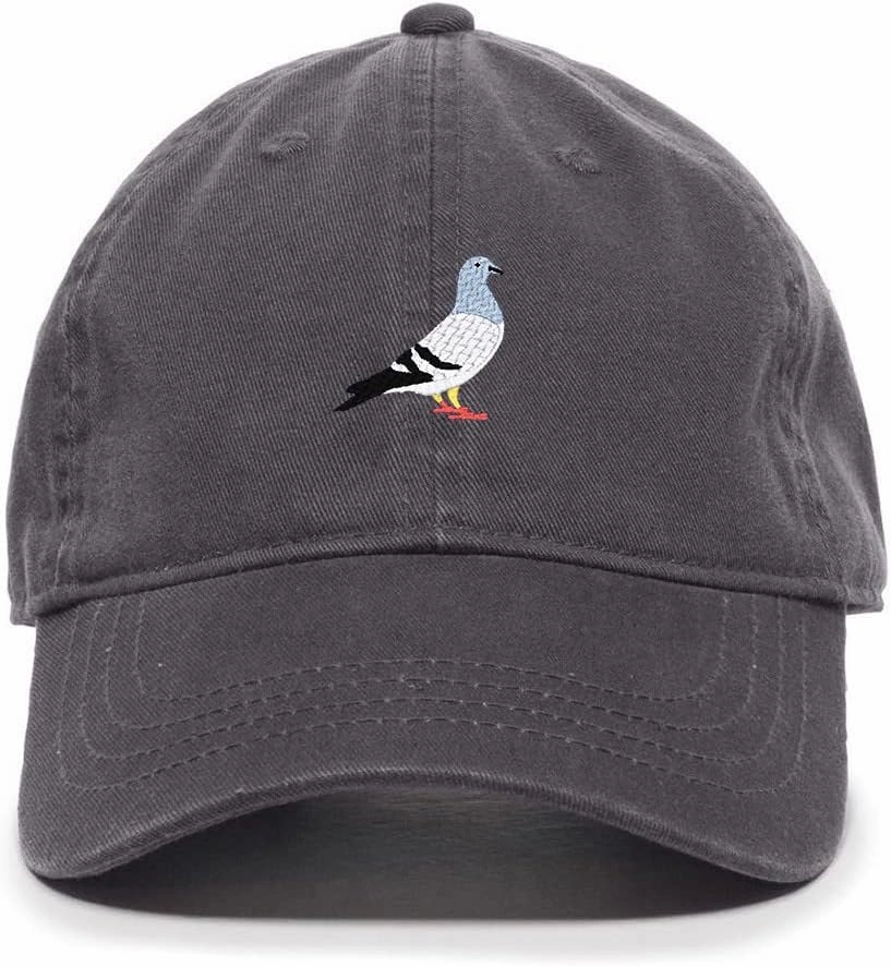 Pigeon Baseball Cap Embroidered Cotton Adjustable Dad Hat
