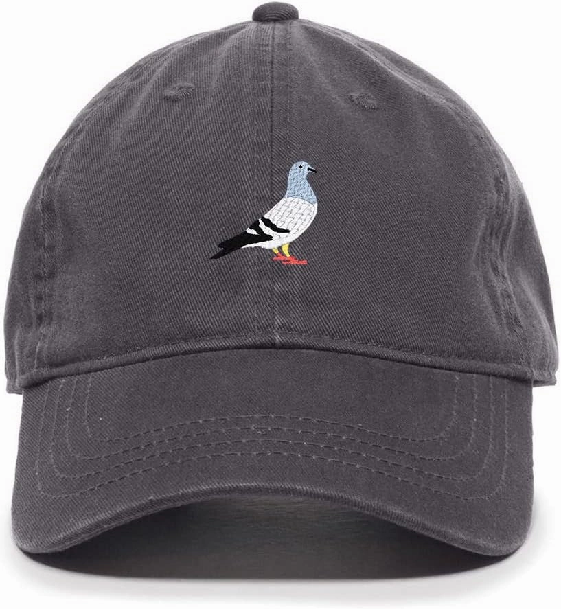 Pigeon Baseball Cap Embroidered Cotton Adjustable Dad Hat