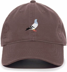 Pigeon Baseball Cap Embroidered Cotton Adjustable Dad Hat