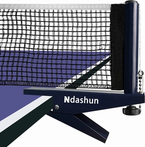 Ping Pong Net with Clamp, Professional Table Tennis Net and Post Set, Adjustable Training Practice Mesh, Portable Grip Holder Clip Equipment, Accessories for Indoor Outdoor (Navy)