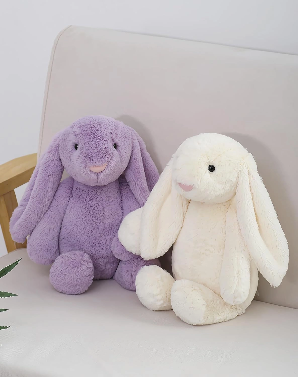 Pink Stuffed Animal Bunny Rabbit - Adorable Plush Companion for Cuddles & Playtime. Soft & Huggable with Lifelike Features. Ideal Gift for Kids (Bonnie Rabbit Pink 15.8inch)