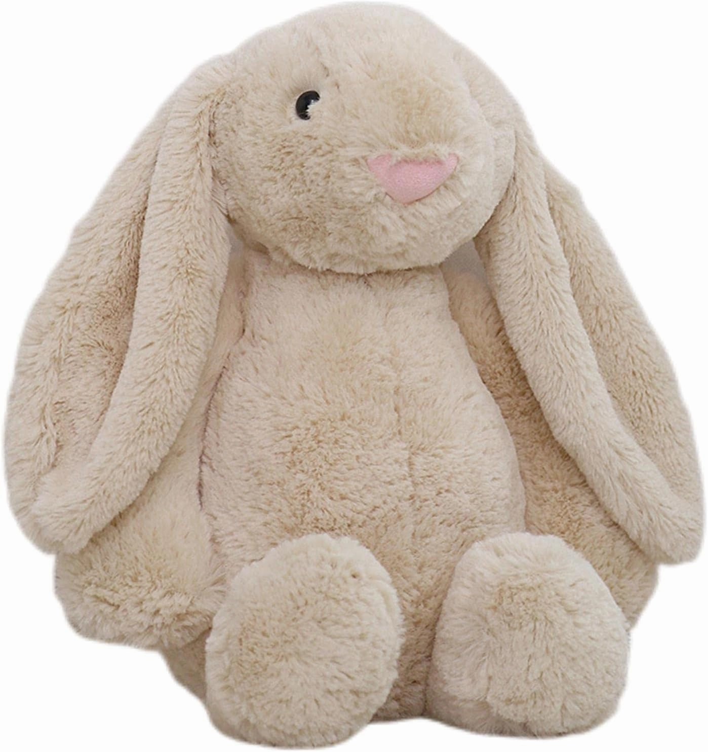 Pink Stuffed Animal Bunny Rabbit - Adorable Plush Companion for Cuddles & Playtime. Soft & Huggable with Lifelike Features. Ideal Gift for Kids (Bonnie Rabbit Pink 15.8inch)