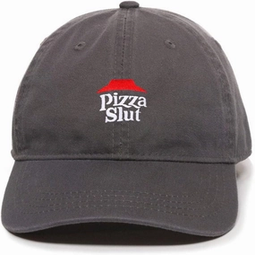 Pizza Slut Dad Baseball Cap Embroidered Cotton Adjustable Dad Hat