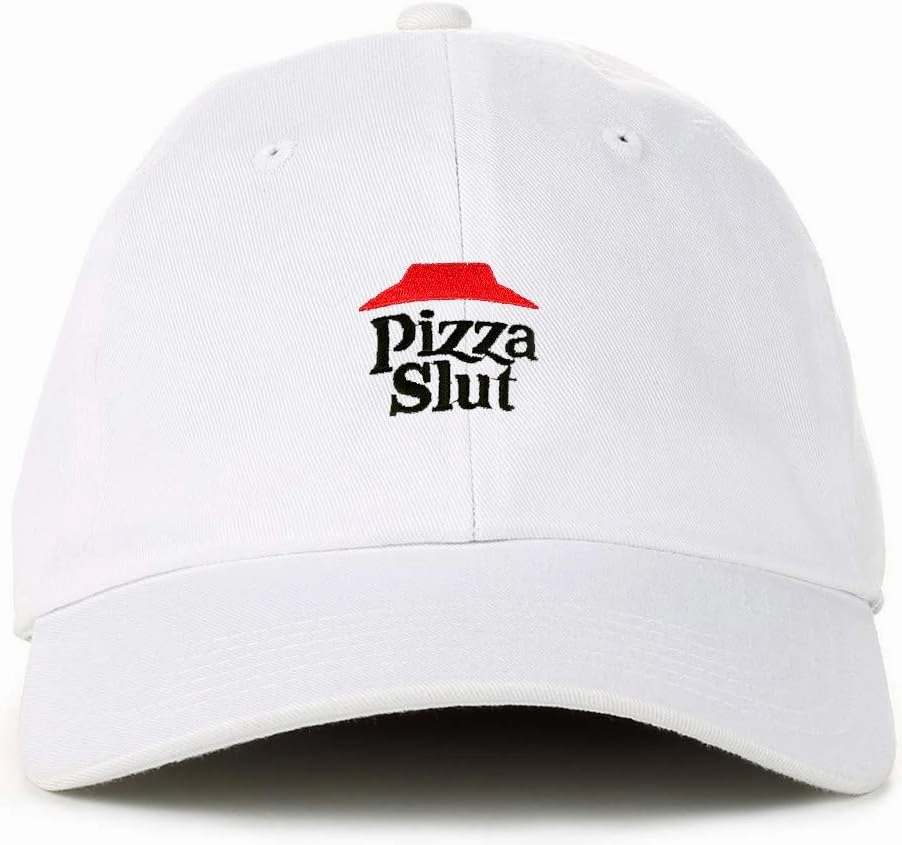 Pizza Slut Dad Baseball Cap Embroidered Cotton Adjustable Dad Hat