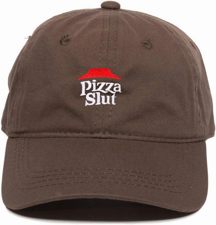 Pizza Slut Dad Baseball Cap Embroidered Cotton Adjustable Dad Hat