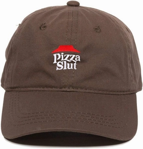 Pizza Slut Dad Baseball Cap Embroidered Cotton Adjustable Dad Hat