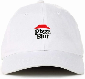 Pizza Slut Dad Baseball Cap Embroidered Cotton Adjustable Dad Hat