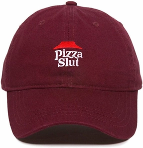 Pizza Slut Dad Baseball Cap Embroidered Cotton Adjustable Dad Hat
