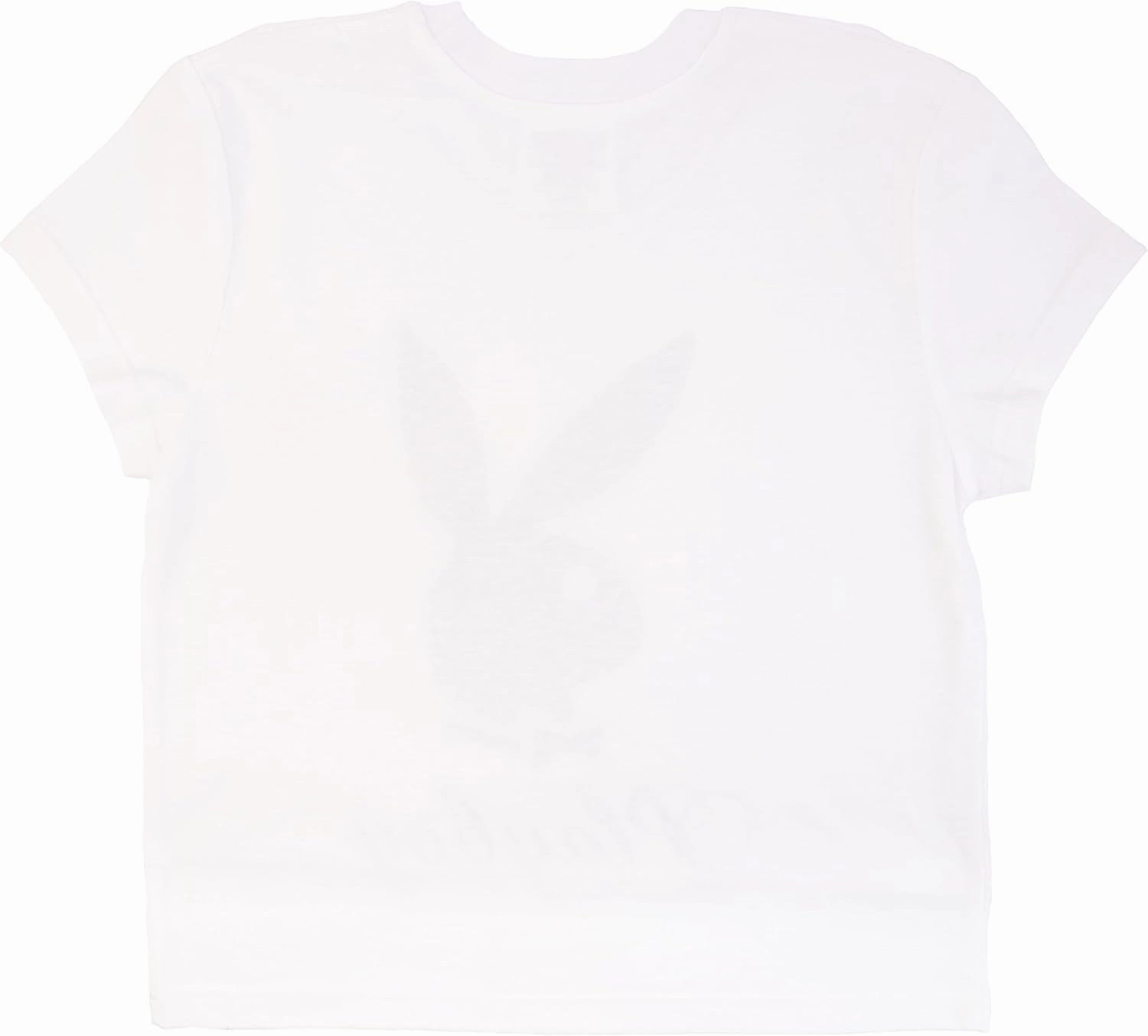 PLAYBOY Womens Soft Cotton Blend Babydoll Tee Shirt with Faux Rhinestone Print Or Glitter Sizes S-XL