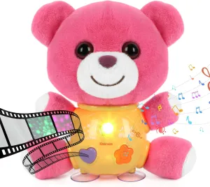 Plush Bear Toy with Star Projection and Music - Cute Bear Toy with Night Sky Images in 6 Colors   Gradient, Stuffed Animal Bear Toy Gift for 2  Kids, Toddlers, Girls
