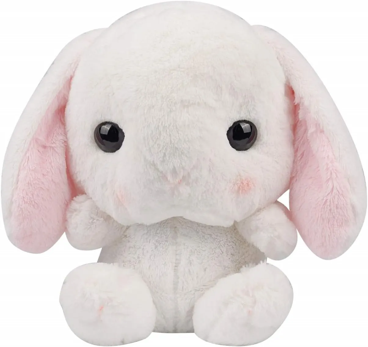 Plush Bunny Backpack for Women with Pockets (White)