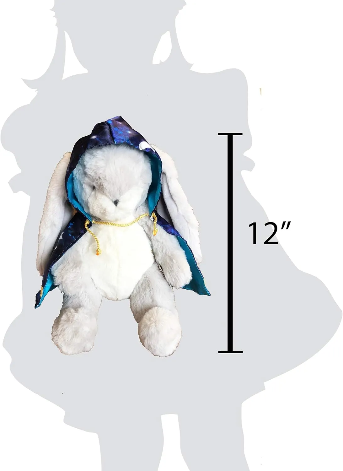 Plush Stuffed Bunny Rabbit, 12 inches (Light Gray)