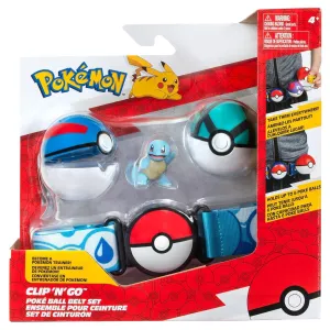 Pokemon Clip'n'Go Pokeball Belt Set - Squirtle