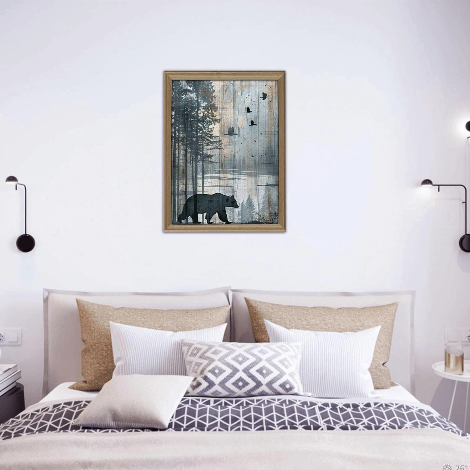 Polar Bear，500-Piece Wooden Jigsaw Puzzle for Adults, Scenery Photography，Pieces Fit Together Perfectly，Ideal for Relaxation and Family Fun，Challenging Brain Exercise，Gifts for Friend