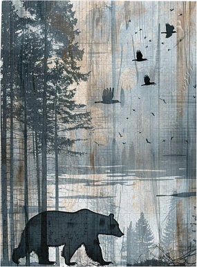 Polar Bear，500-Piece Wooden Jigsaw Puzzle for Adults, Scenery Photography，Pieces Fit Together Perfectly，Ideal for Relaxation and Family Fun，Challenging Brain Exercise，Gifts for Friend