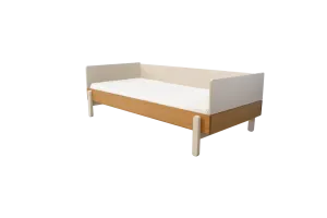 POPSICLE Single Bed, 90x200 cm, Oak/Cream