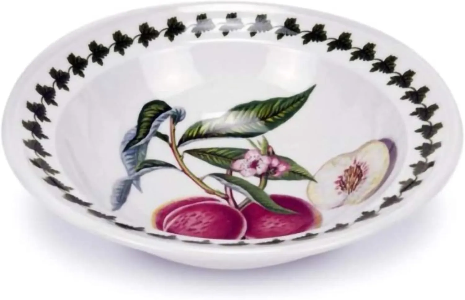 Portmeirion Pomona Collection 6.5" Bowl | Set of 6 | Assorted Fruit Motifs | Made of Fine Earthenware | Dishwasher and Microwave Safe | Made in England