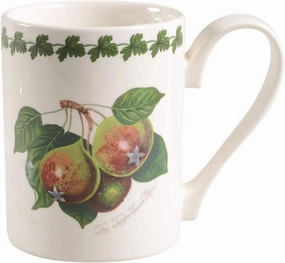 Portmeirion Pomona Collection 12oz Tankard Mug | Set of 6 | Assorted Fruit Motifs | Made of Fine Earthenware | Dishwasher and Microwave Safe | Made in England