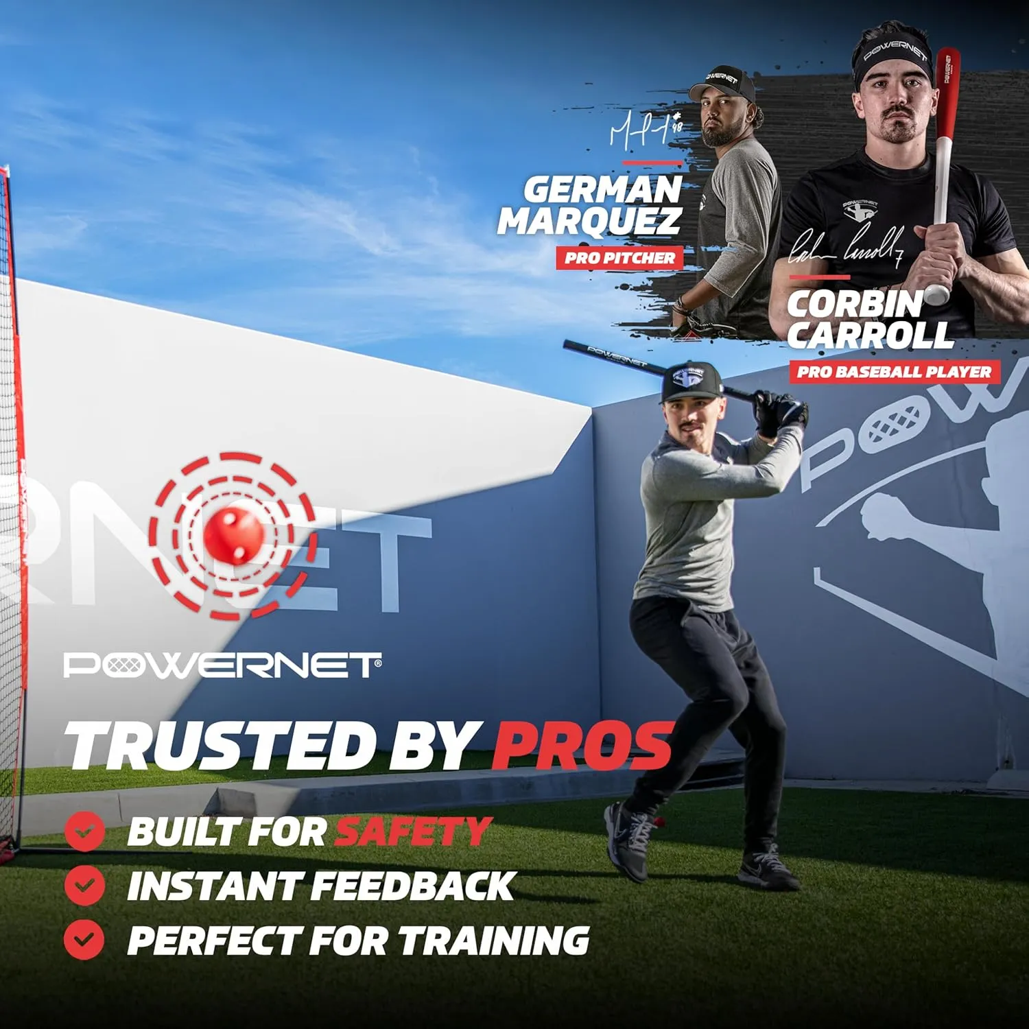 PowerNet Crusher & Micro Crusher Training Baseballs & Softballs, Baseball & Softball Hitting Trainer for Improved Speed, Power & Coordination, Batting Practice Balls 12 PK or Coach Bundle