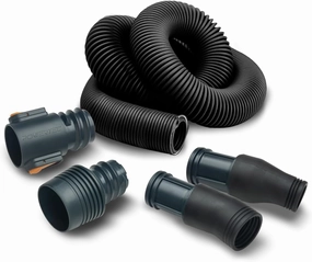 POWERTEC 70355 Dust Collection Hose Kit | 10' Hose with 1 Quick Connector 2-1/4" to 2-1/2" OD and 2 Fittings for Woodworking Power Tools, Wet/Dry Work Shop Vacuums, Miter Saw and Table Saw