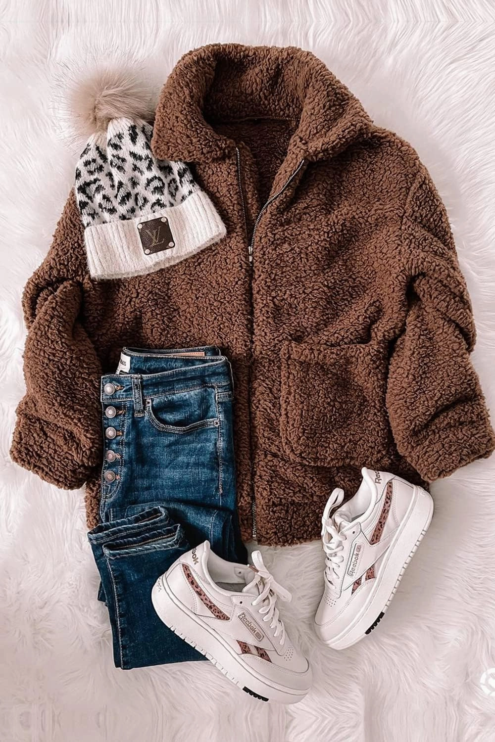 PRETTYGARDEN Women's Fashion Winter Coat Sherpa Fleece Faux Fur Shearling Oversized Trendy Jackets Warm Outerwear