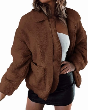 PRETTYGARDEN Women's Fashion Winter Coats Sherpa Fleece Faux Fur Shearling Oversized Trendy Jackets Warm Outerwear Clothing