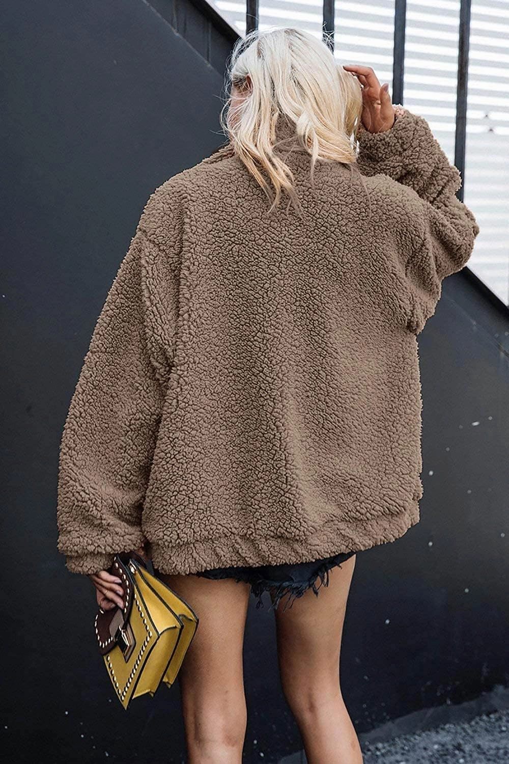 PRETTYGARDEN Women's Fashion Winter Coats Sherpa Fleece Faux Fur Shearling Oversized Trendy Jackets Warm Outerwear Clothing