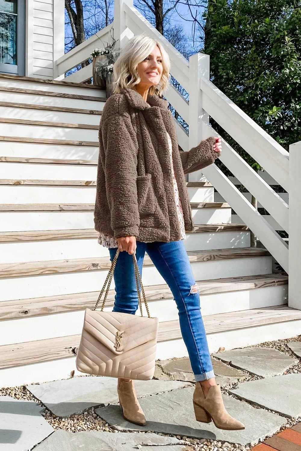 PRETTYGARDEN Women's Fashion Winter Coats Sherpa Fleece Faux Fur Shearling Oversized Trendy Jackets Warm Outerwear Clothing