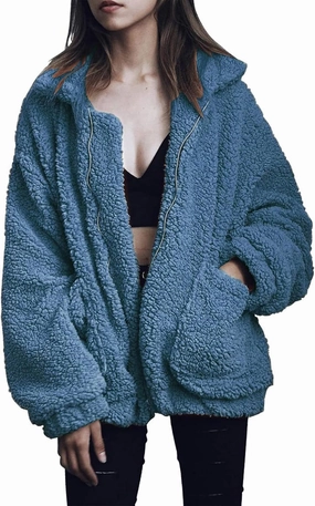 PRETTYGARDEN Women's Fashion Winter Coats Sherpa Fleece Faux Fur Shearling Oversized Trendy Jackets Warm Outerwear Clothing