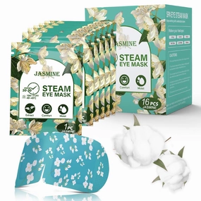 ProCIV 16-Pack Steam Eye Masks for Dry Eyes, Jasmine Warm Eye Mask for Tired Eyes, Relief Eye Fatigue & Dark Circle, Heat Sleep Eye Mask for Puffy Eyes, Disposable Eye Mask, Warm Compress for Eyes
