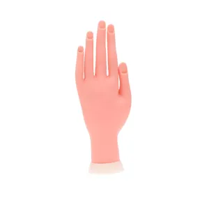 Professional Nail Art Practice Hand Model Fake Hand Movable Fingers Insertable Nail Tips