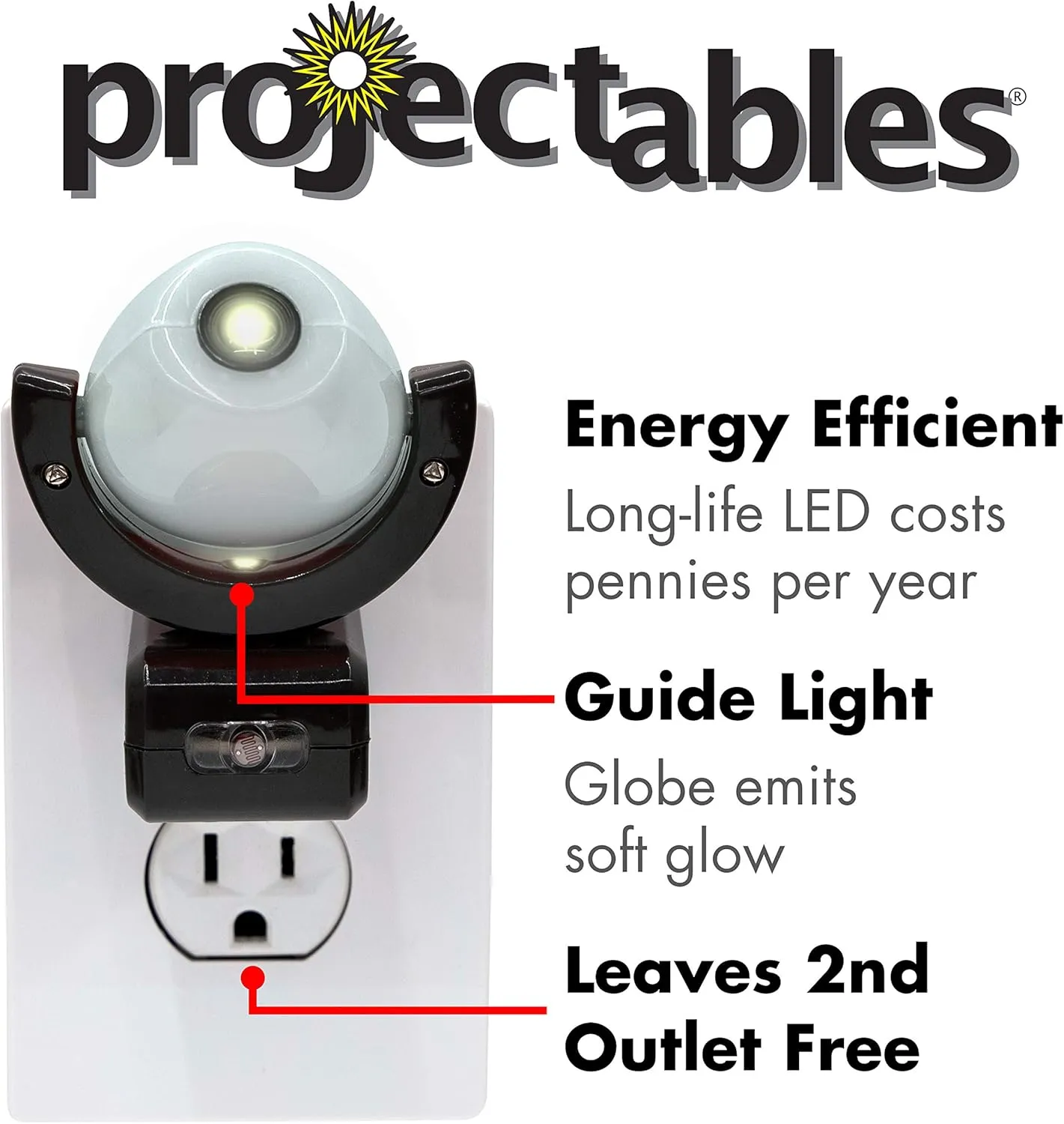 Projectables Star Wars LED Night Light Projector, Galaxy Projector, Plug-in, Dusk-to-Dawn,Mood Lighting, for Kids, Adults, Collectors, Game Room, Bedroom, Hallway, Nursery, 43646