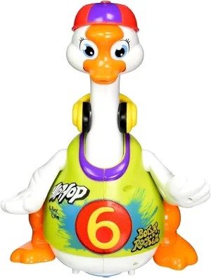 PS828 Green Dancing Hip Hop Goose Development Musical Fun Toy44; Green