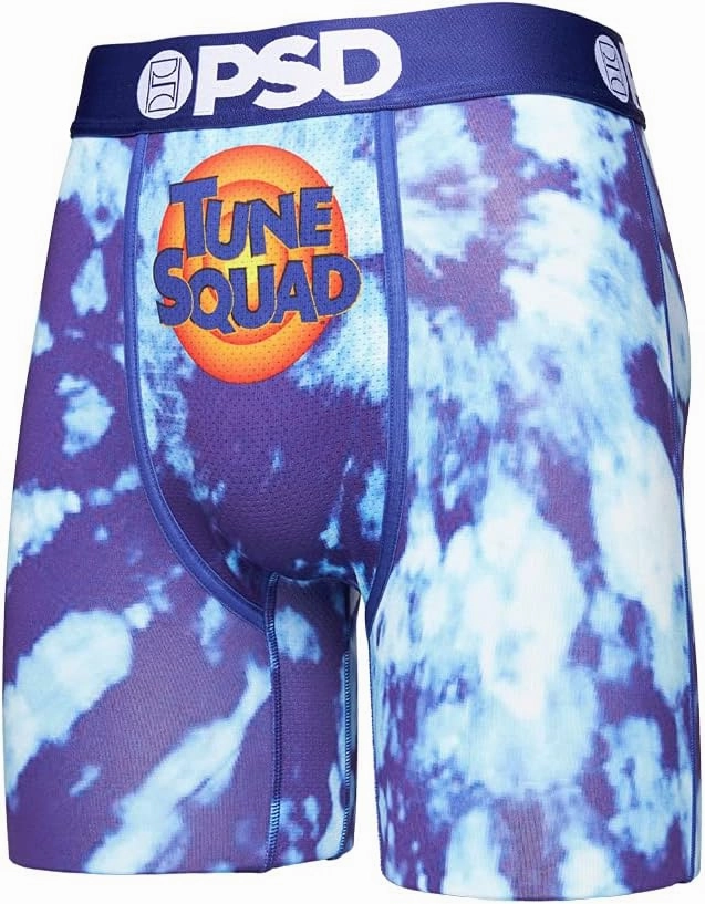 PSD Men's Printed Boxer Briefs - 7 Inch Inseam Breathable and Supportive Men's Underwear with Moisture-Wicking Fabric