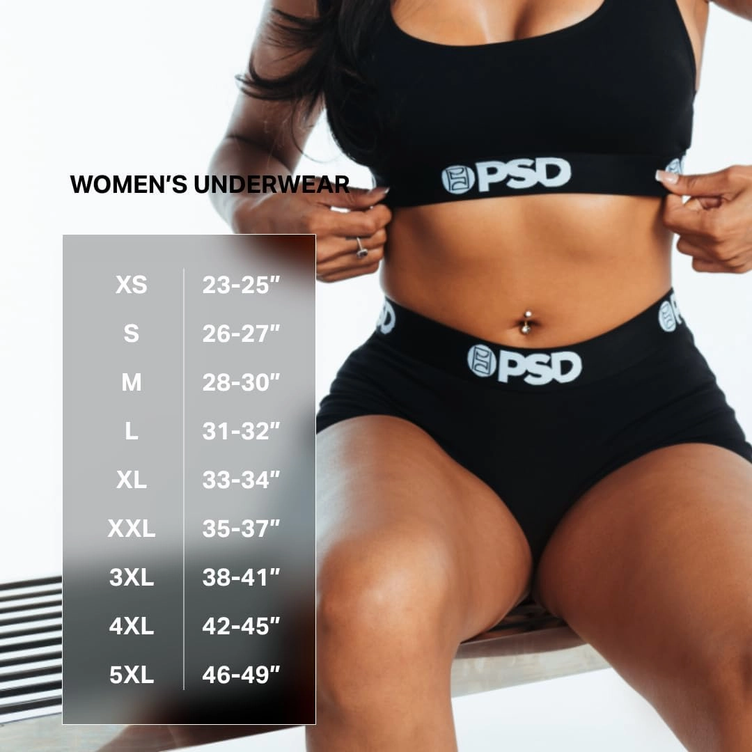 PSD Women's Recreational Print Boy Shorts - Full Coverage Women's Underwear - Comfortable Stretch Panties for Women