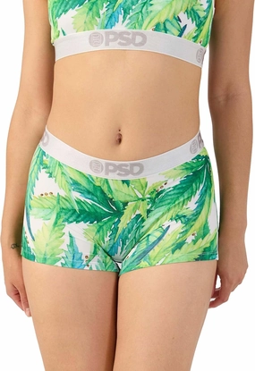 PSD Women's Recreational Print Boy Shorts - Full Coverage Women's Underwear - Comfortable Stretch Panties for Women