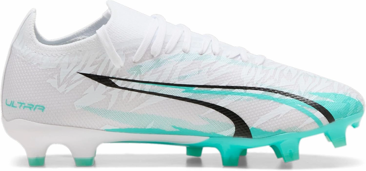 PUMA Women's Ultra Match Firm, Artificial Ground Soccer Cleats, Poison Pink-White-Black, 11