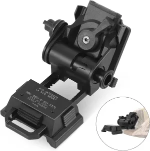 PVS15/18 Night Vision Goggles Metal Helmet Mount for L4G24 NVG, Rhino Adjustable Full Metal Aluminum Helmet Mount (Black)