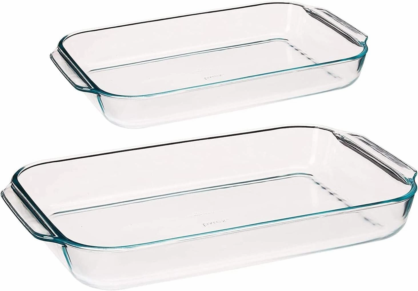 Pyrex Basics Rectangle Baking Dish Bundle - 233 3qt and 234 4qt (3.79L) - 2 Piece Value Set