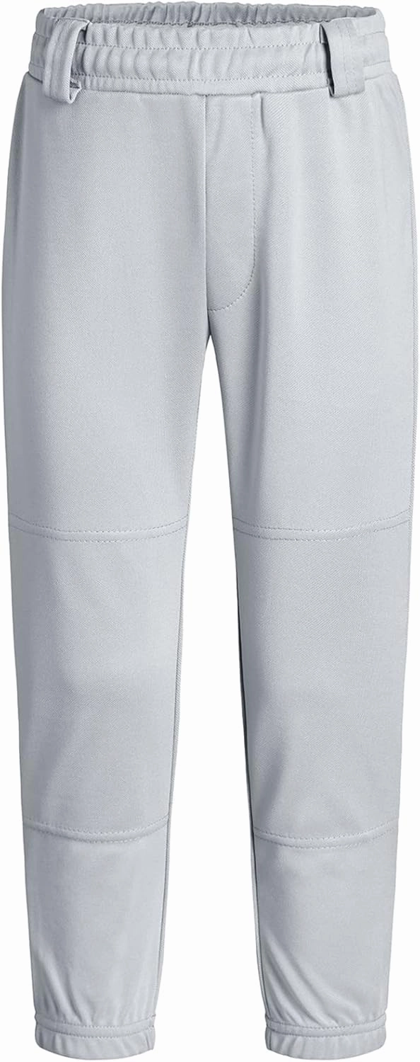 QBK 2T/3T/4T/5T to Youth Toddler Boys Baseball Pants Girl Softball Pants Kids Tee Ball Pants with Side Piping/Braid