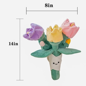QYN Stuffed Flower Plush Bouquet Flowers Decor Funny Gifts for Women Friends