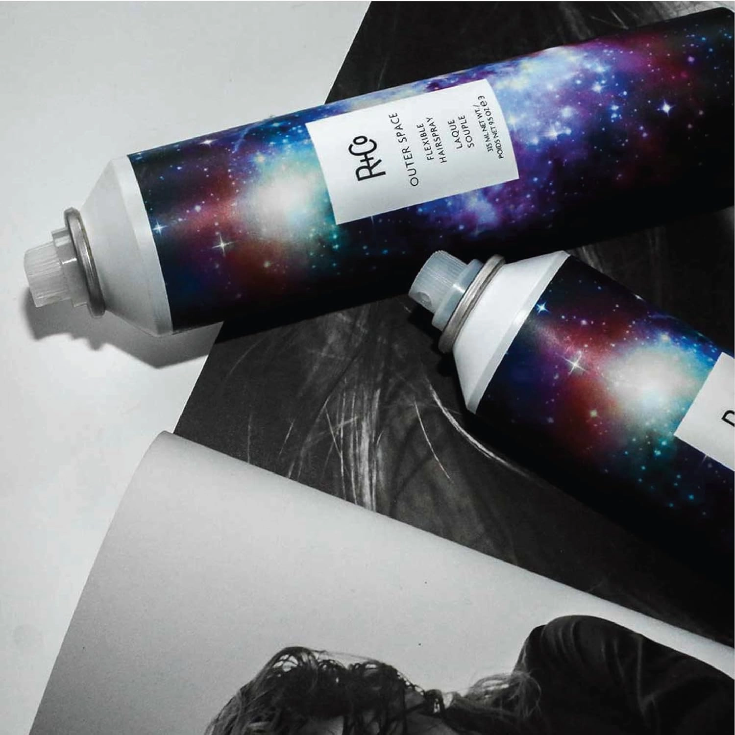 R Co Outer Space Flexible Hair Spray Travel Size | Lightweight Styling Control with Long-Lasting Hold | | TSA Approved | Set of 2