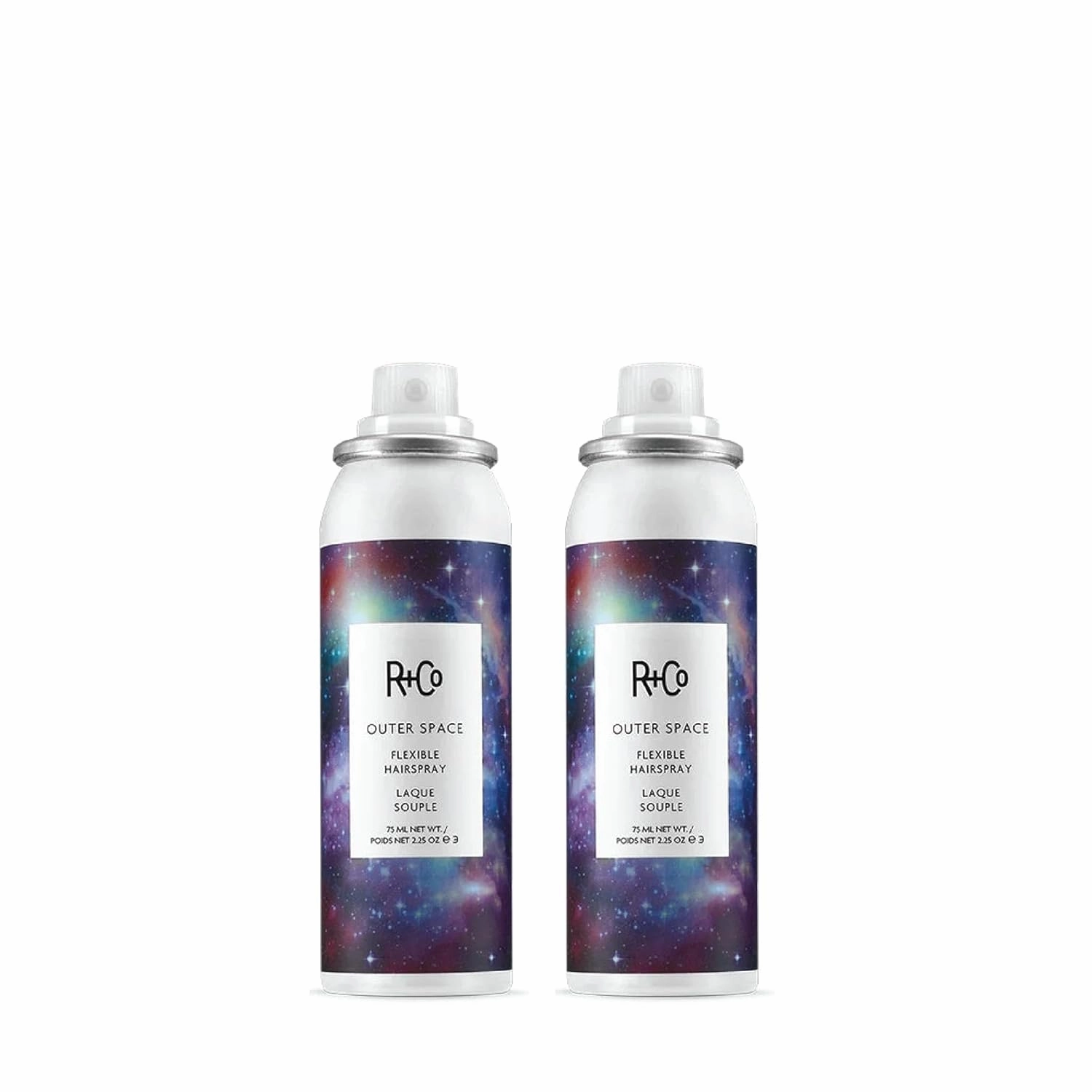 R Co Outer Space Flexible Hair Spray Travel Size | Lightweight Styling Control with Long-Lasting Hold | | TSA Approved | Set of 2