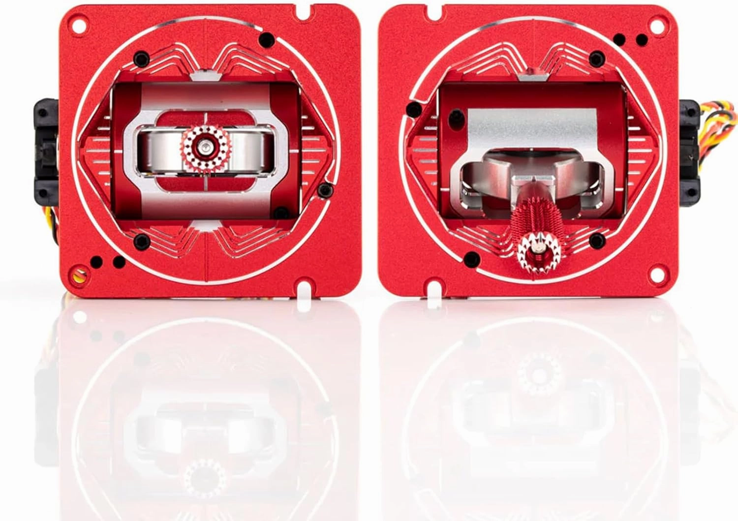 RADIOMASTER AG01 Full CNC Metal Hall Sensor Gimbal Quad Ball Bearings Travel Adjustment for TX16S Radio Transmitter Set (RED)