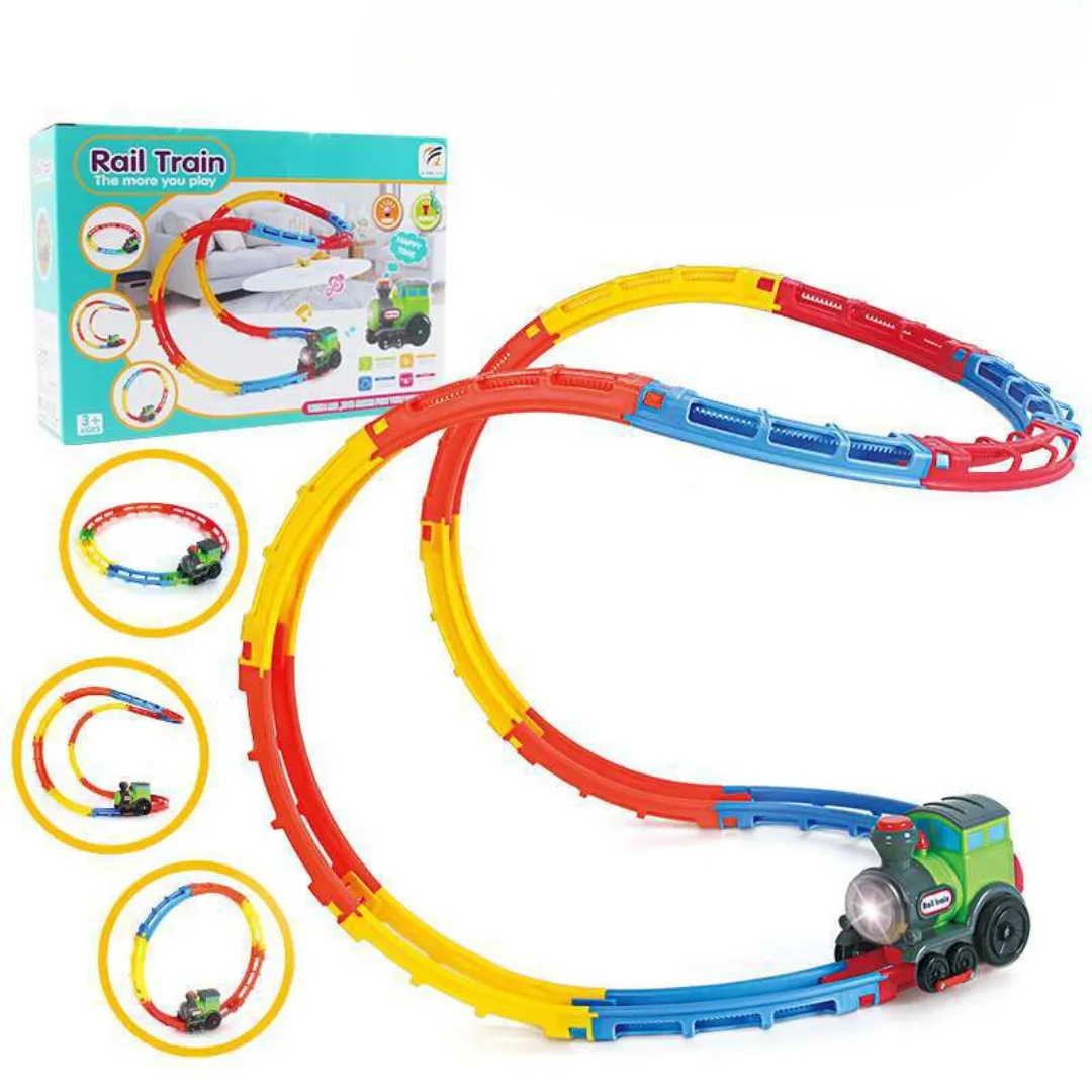 RailRush - Interactive Toy Engine Set with Lights & Sounds