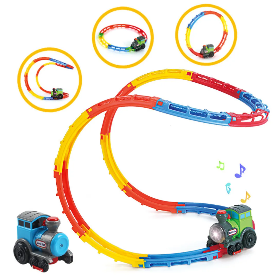 RailRush - Interactive Toy Engine Set with Lights & Sounds