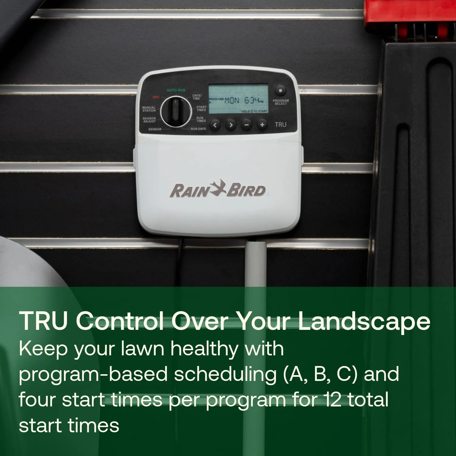 Rain Bird TRU4I Program-Based Indoor Irrigation Sprinkler Controller/Timer, WiFi Ready, 4-Zone/Station