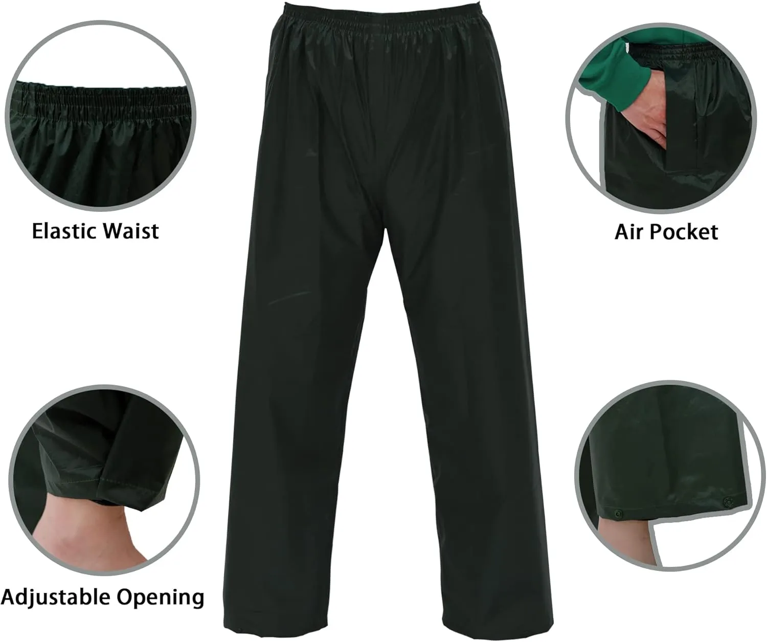 Rain Suits for Men Women Lightweight Rain Gear, Waterproof Rain Jacket with Pants