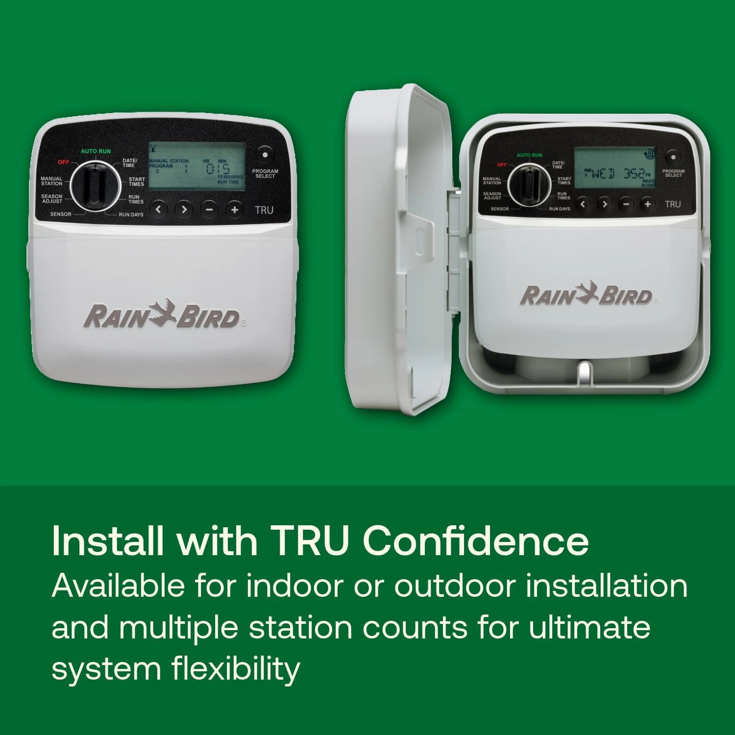 Rain Bird TRU6I Program-Based Indoor Irrigation Sprinkler Controller/Timer, WiFi Ready, 6-Zone/Station