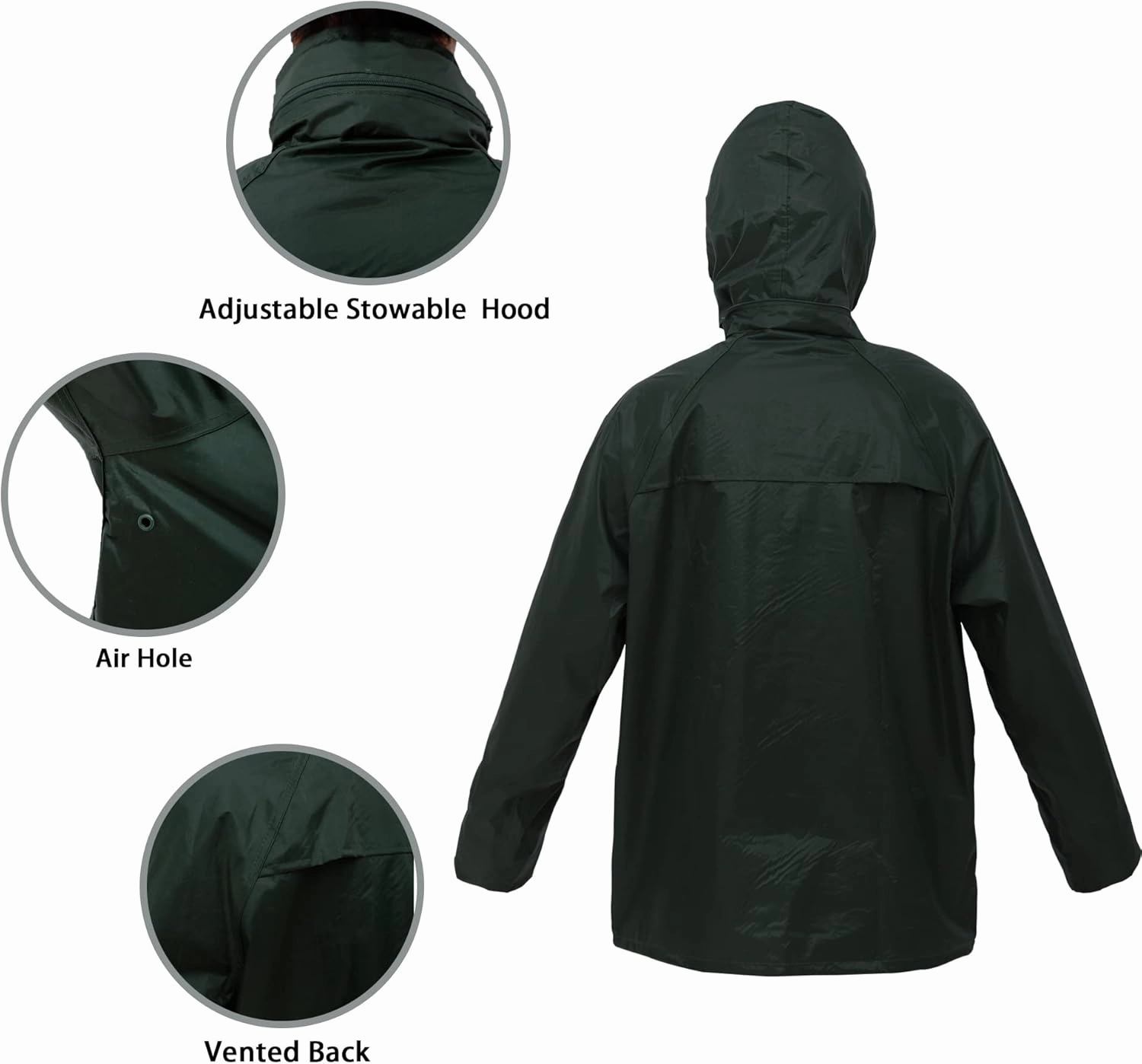 Rain Suits for Men Women Lightweight Rain Gear, Waterproof Rain Jacket with Pants
